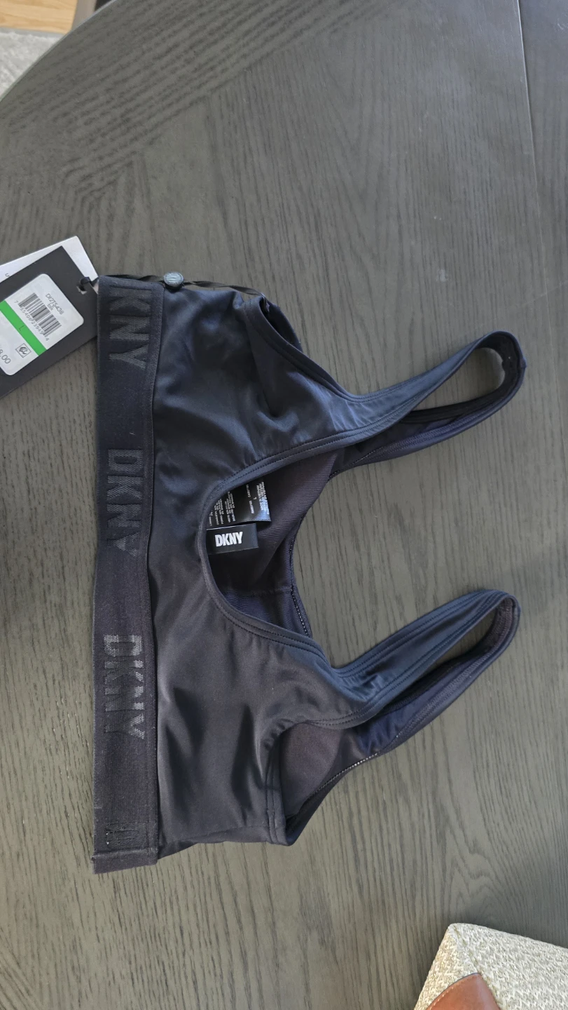 DKNY Black Sports Bra - Size M