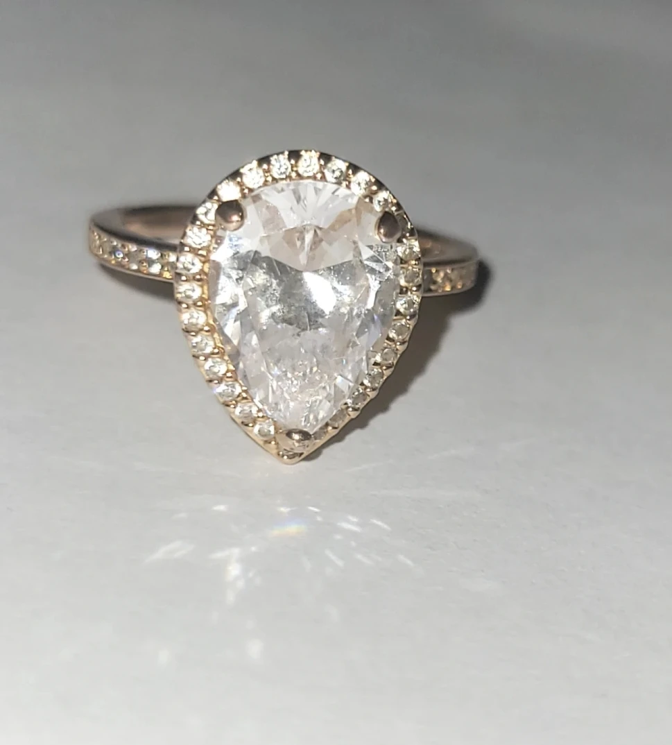 Pandora Pear Cut Halo Ring