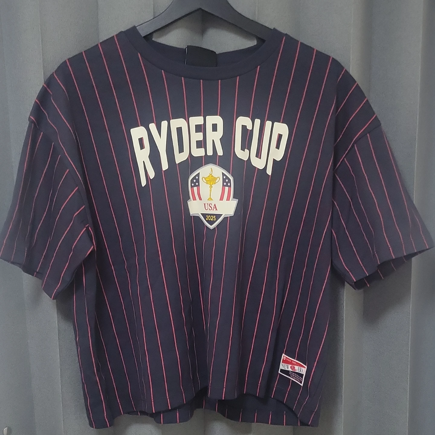 New Era Ryder Cup USA 2025 Striped T-Shirt Size L - photo 2