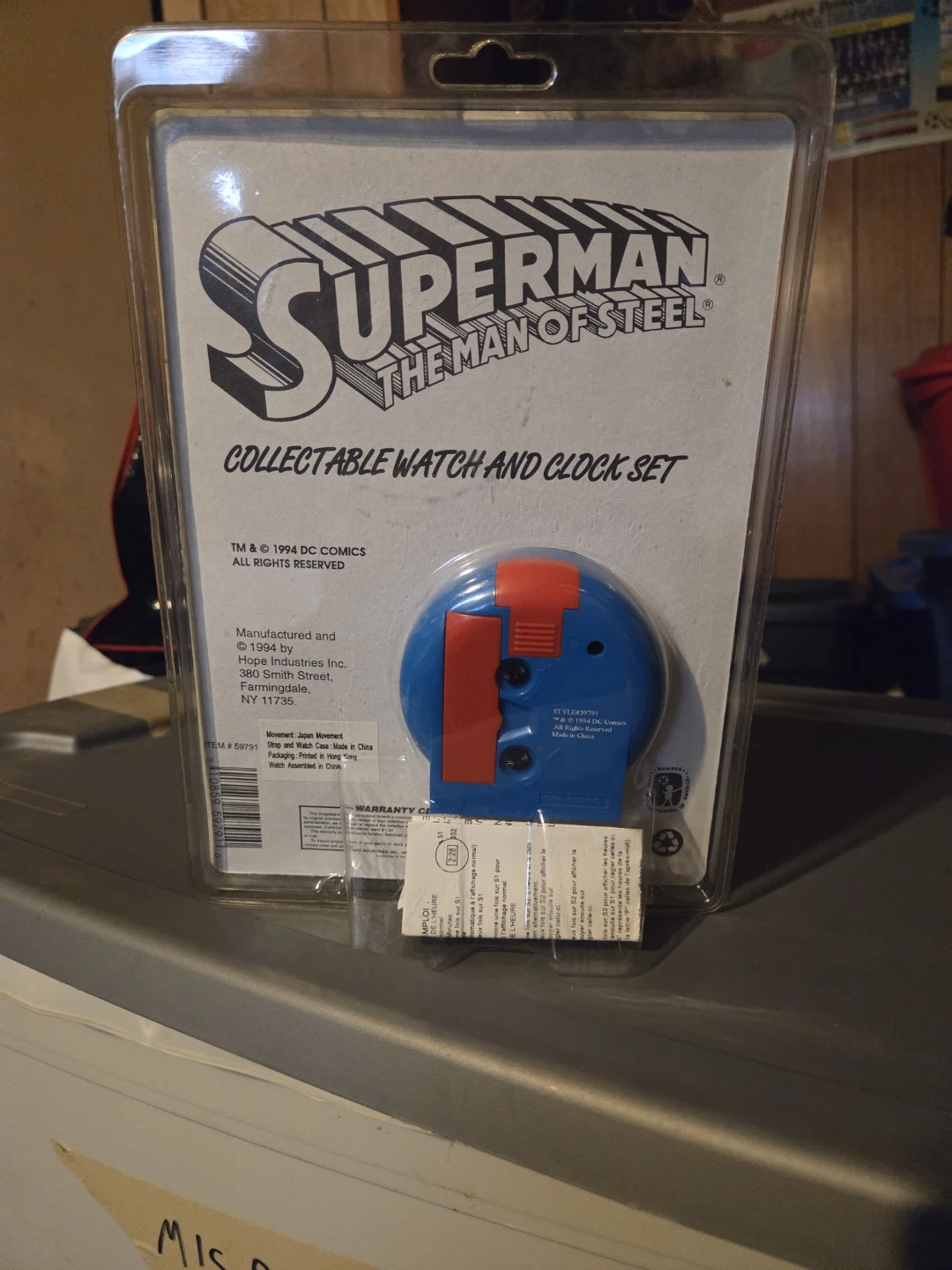 Superman The Man of Steel Collectable Watch and Clock Set - photo 2