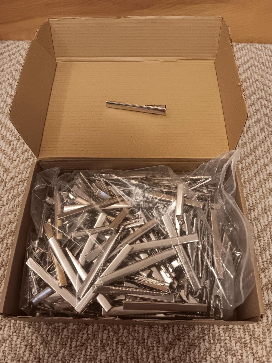 Silver Alligator Hair Clips (Bulk Pack) 3inch