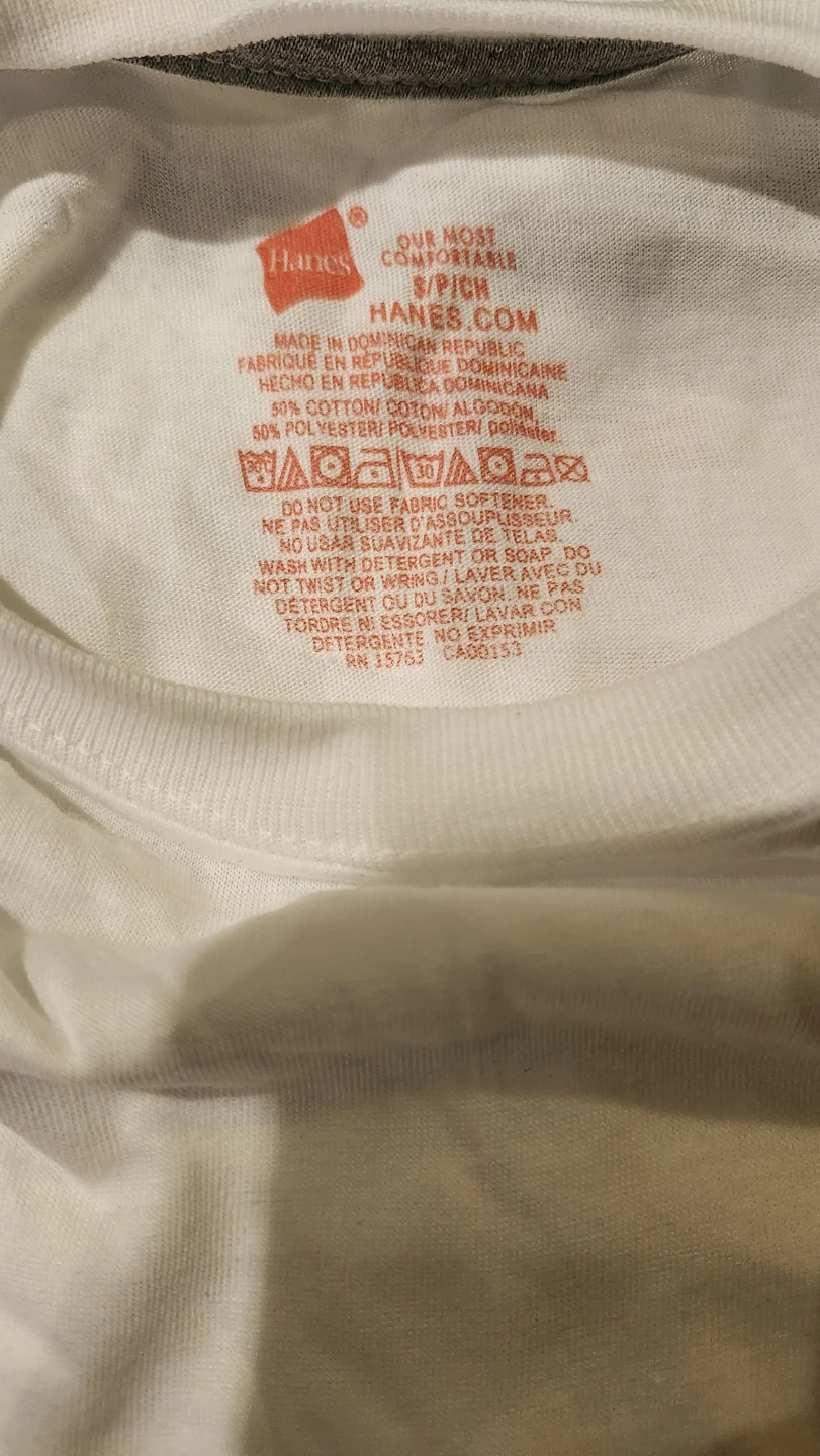Hanes White T-Shirt Size S- 4 pack - photo 2