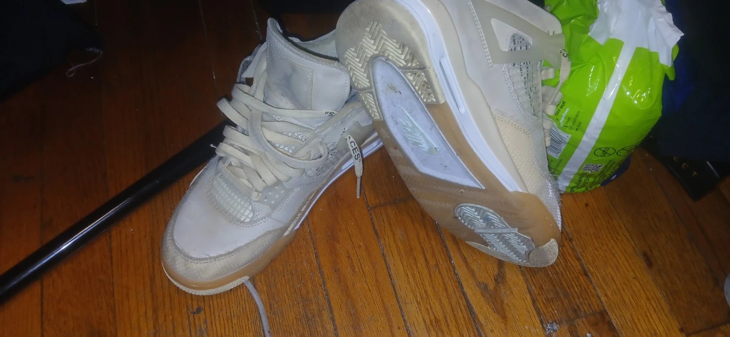 Off-White x Air Jordan 4 "Sail" - photo 2