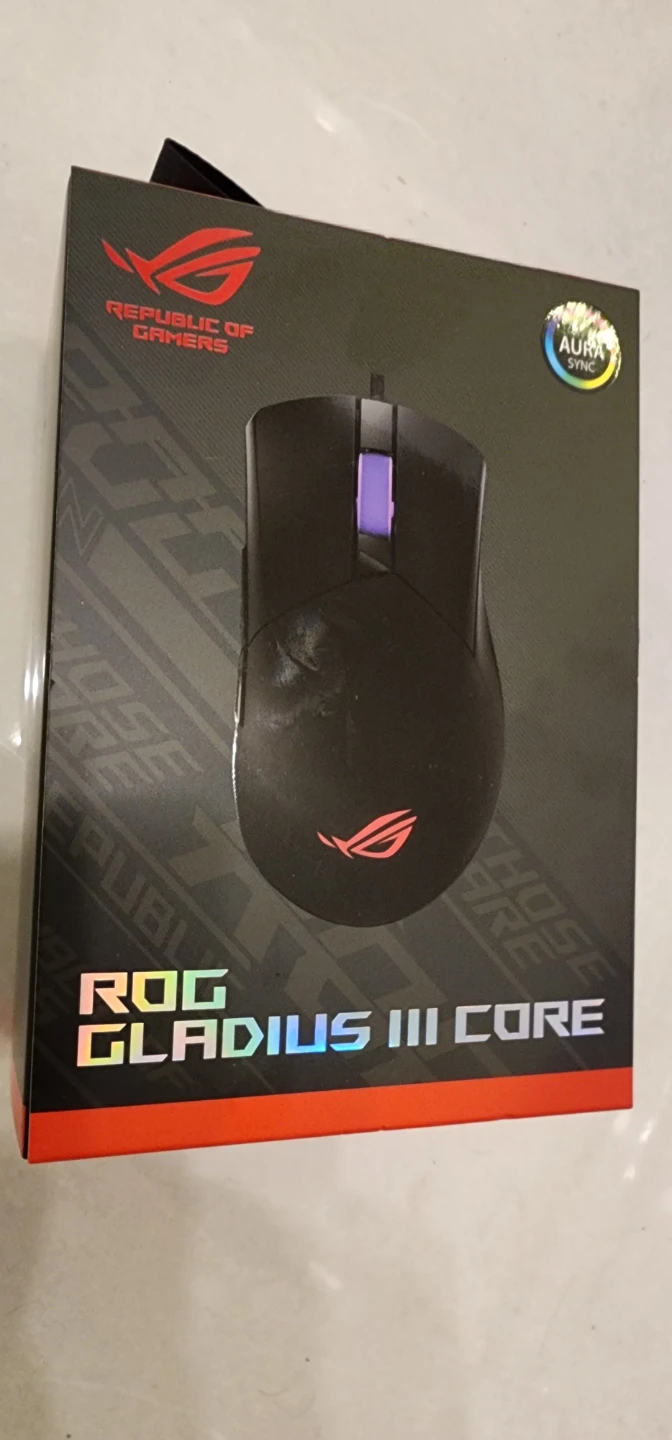 Rog Gladius III Core Wired Mouse New !
