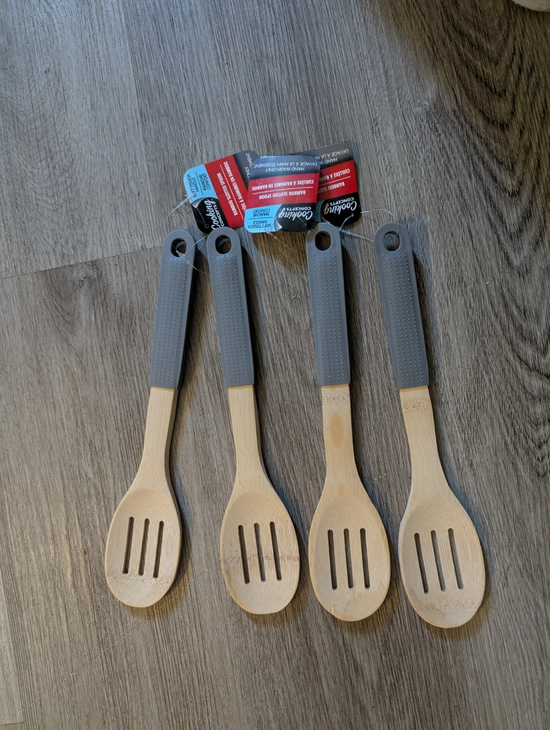 Cooking Concepts Bamboo Slotted Spoons (Set of 4)
