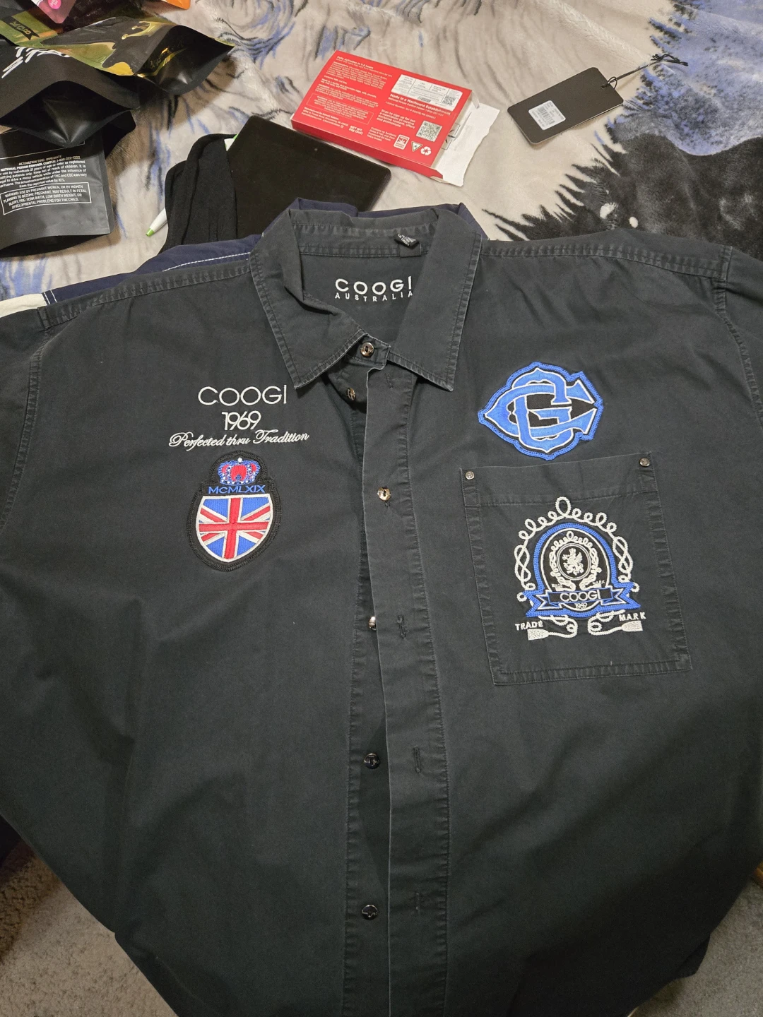 Black button down shirt - photo 2