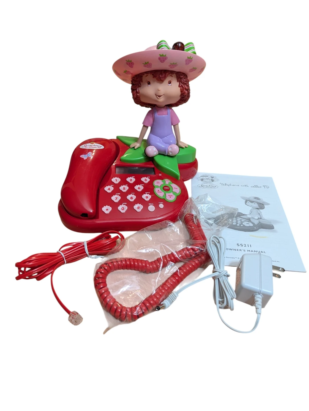 VINTAGE 2005 Strawberry Shortcake home phone Caller ID Digital - photo 2