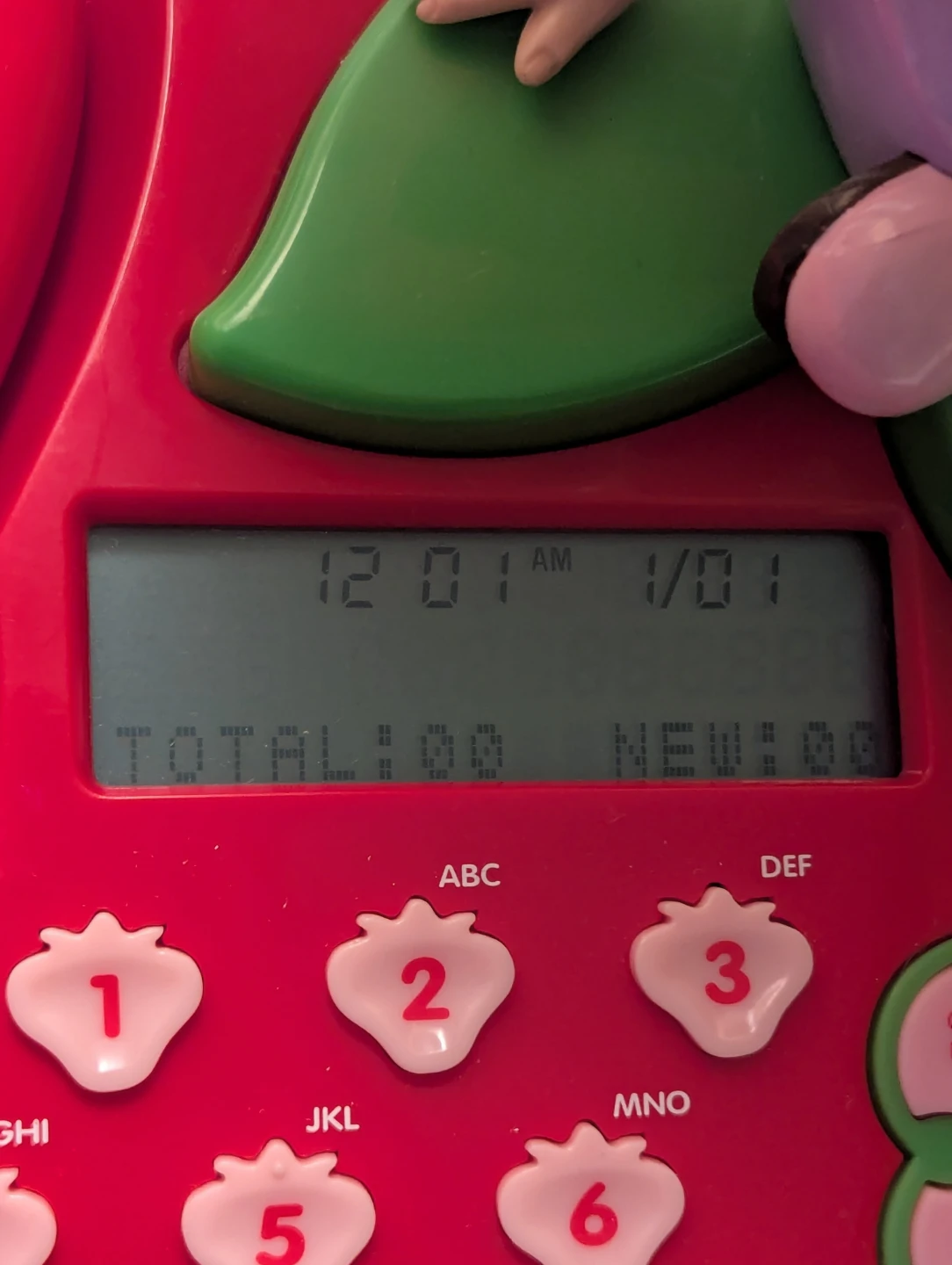VINTAGE 2005 Strawberry Shortcake home phone Caller ID Digital - photo 5