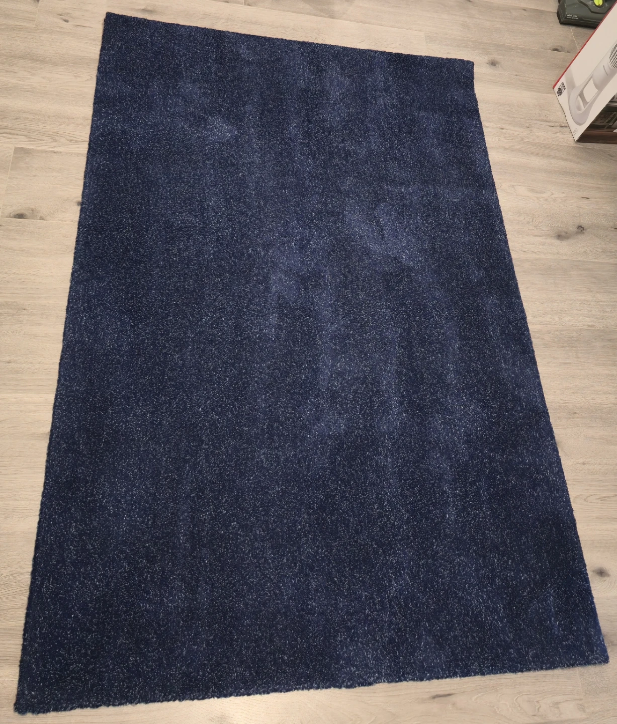 IKEA Navy Blue Textured Area Rug