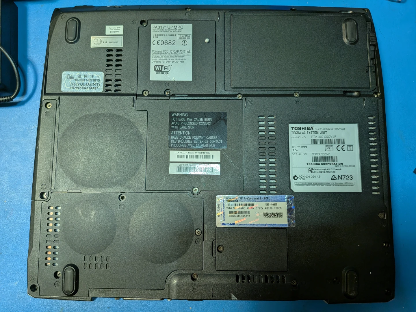 Toshiba Tecra A1 Windows XP Laptop - photo 5