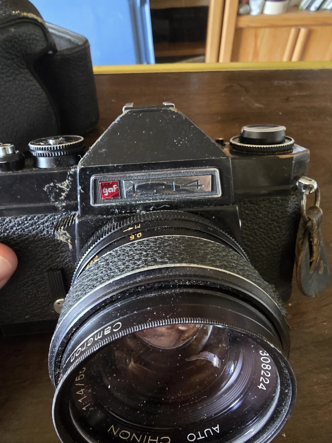 GAF 35mm SLR Camera with Tomioka 1:1.4/55 Lens