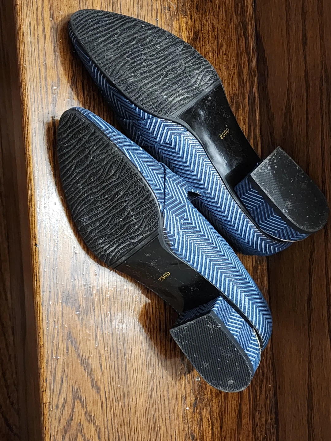 Blue Herringbone Loafers - photo 5