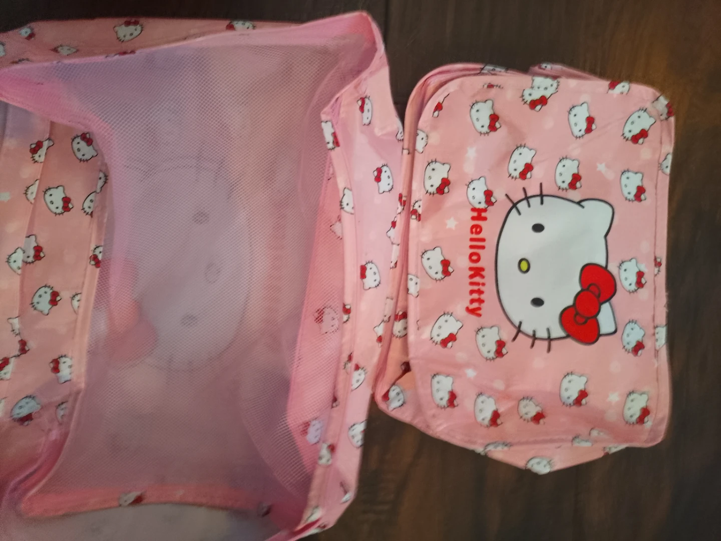Hello Kitty Pink Mesh Laundry Bag Set