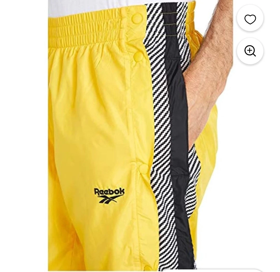 Reebok Yellow Snap Track Pants - photo 5