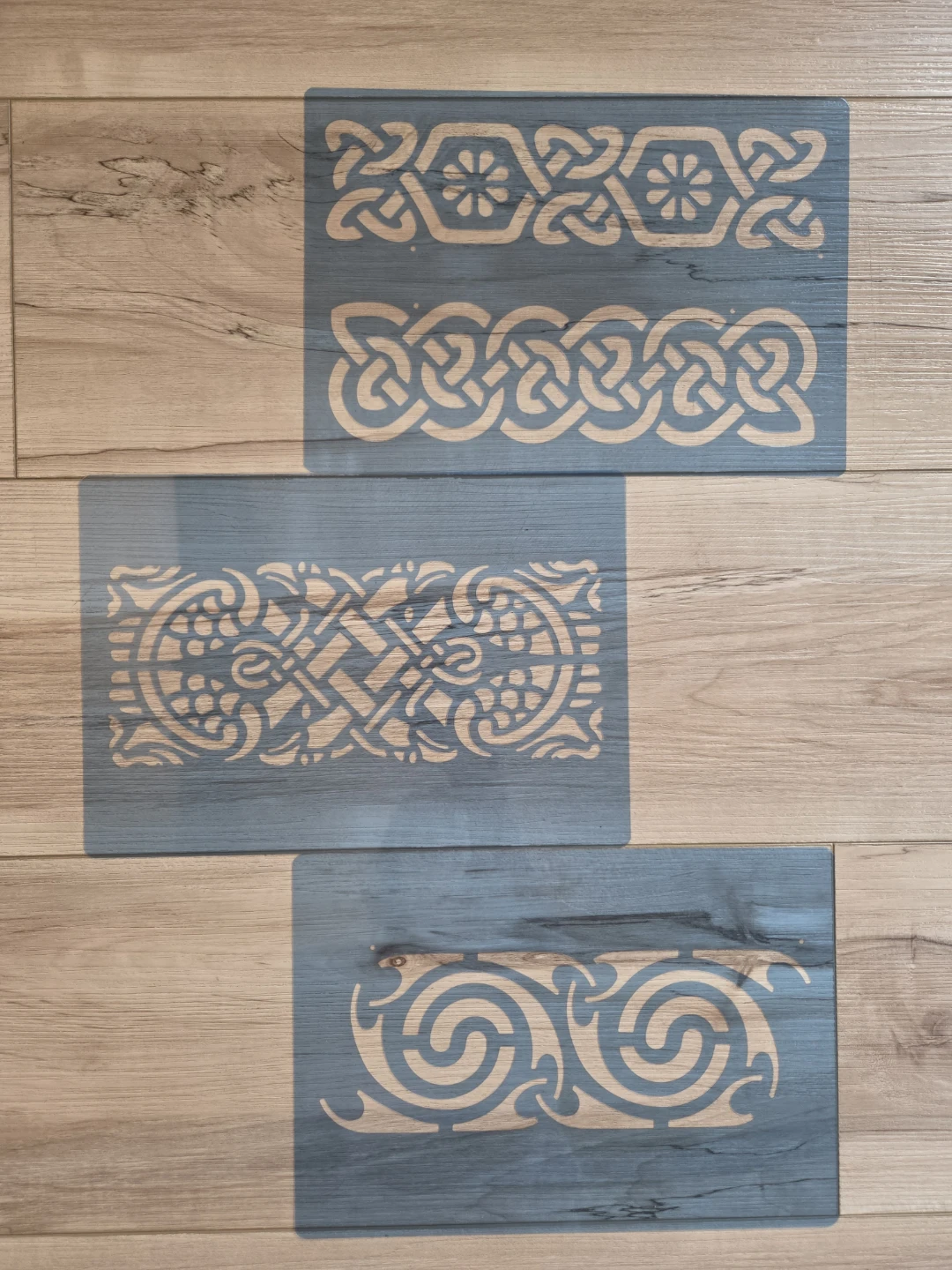 Victorian, Celtic, and Egyptian Laser-Cut Plastic Stencils - photo 2