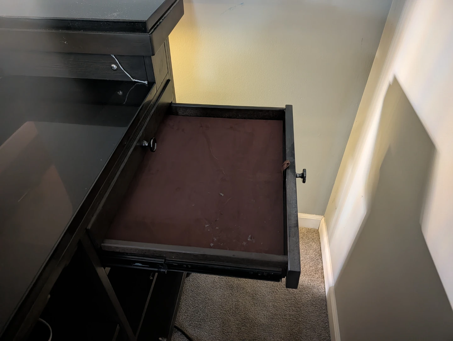 Black Home Bar with Pull-out Cutting Board - photo 3