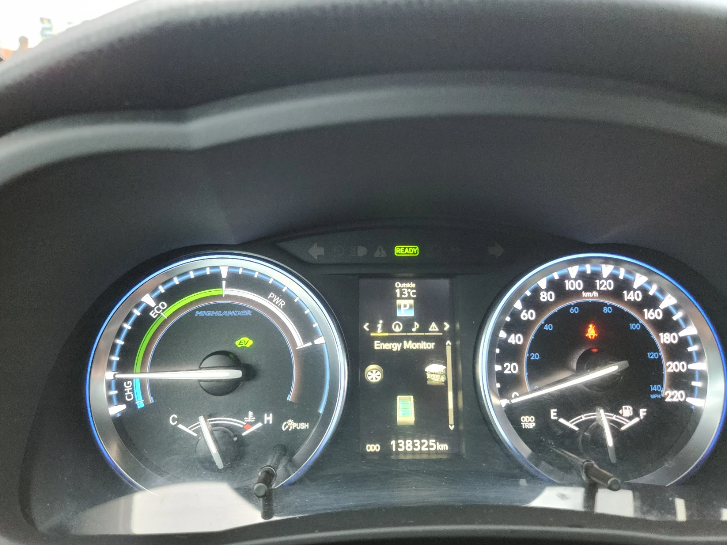 Black Toyota Highlander XLE Hybrid