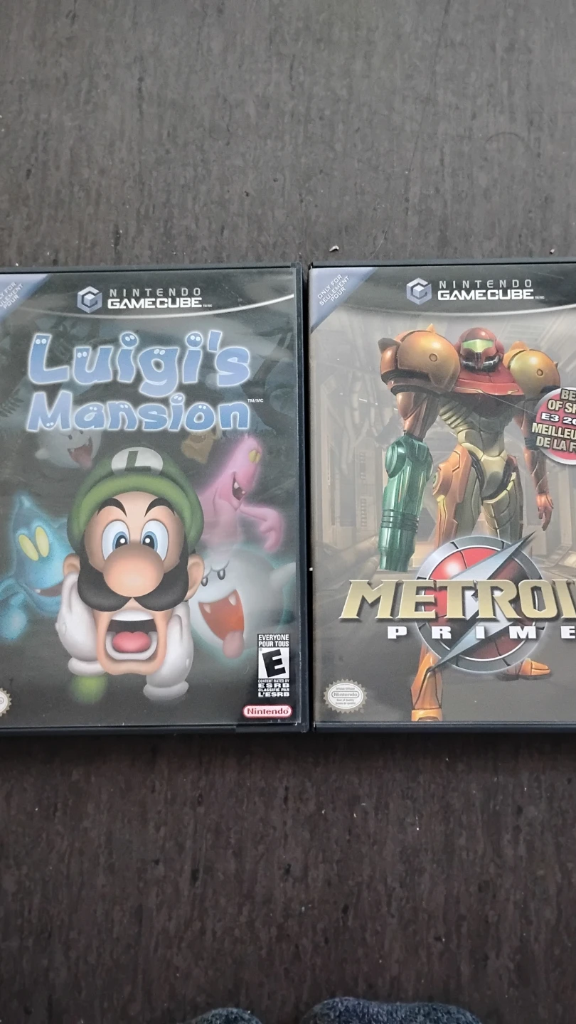 Nintendo GameCube Luigi's Mansion and Metroid Prime Games