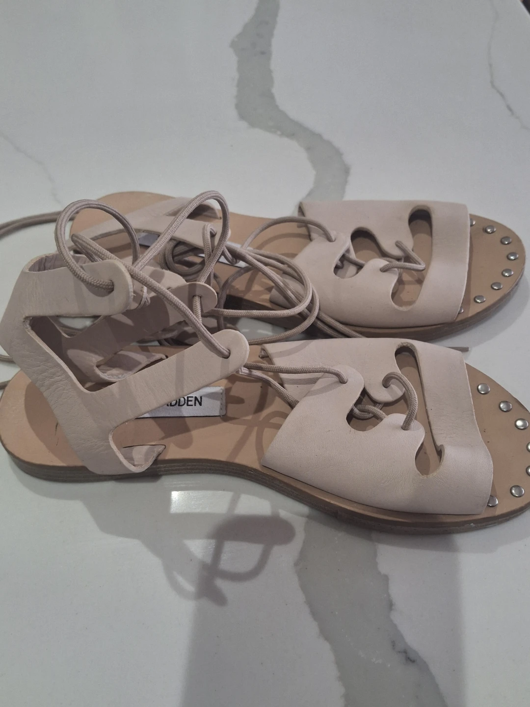 Steve Madden Lace-Up Flat Sandals