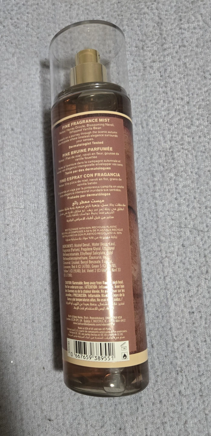 Bath & Body Works Whipped Honey & Vanilla Body Mist Brand New⚽ - photo 2