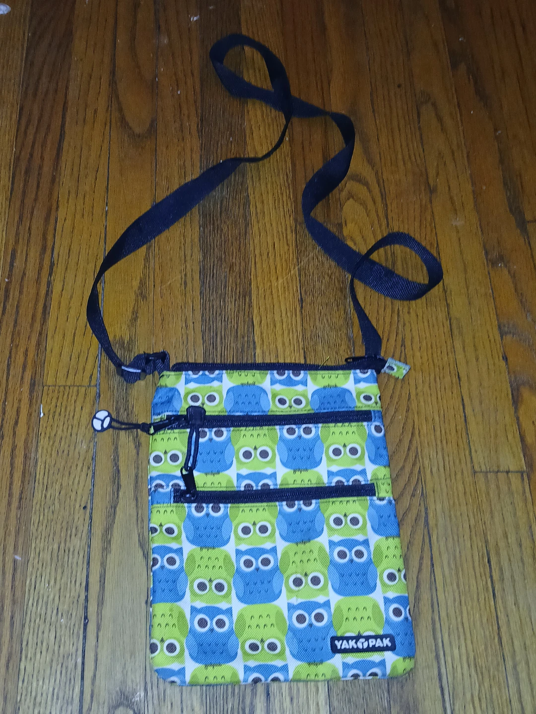 YakPak Owl Print Crossbody Bag