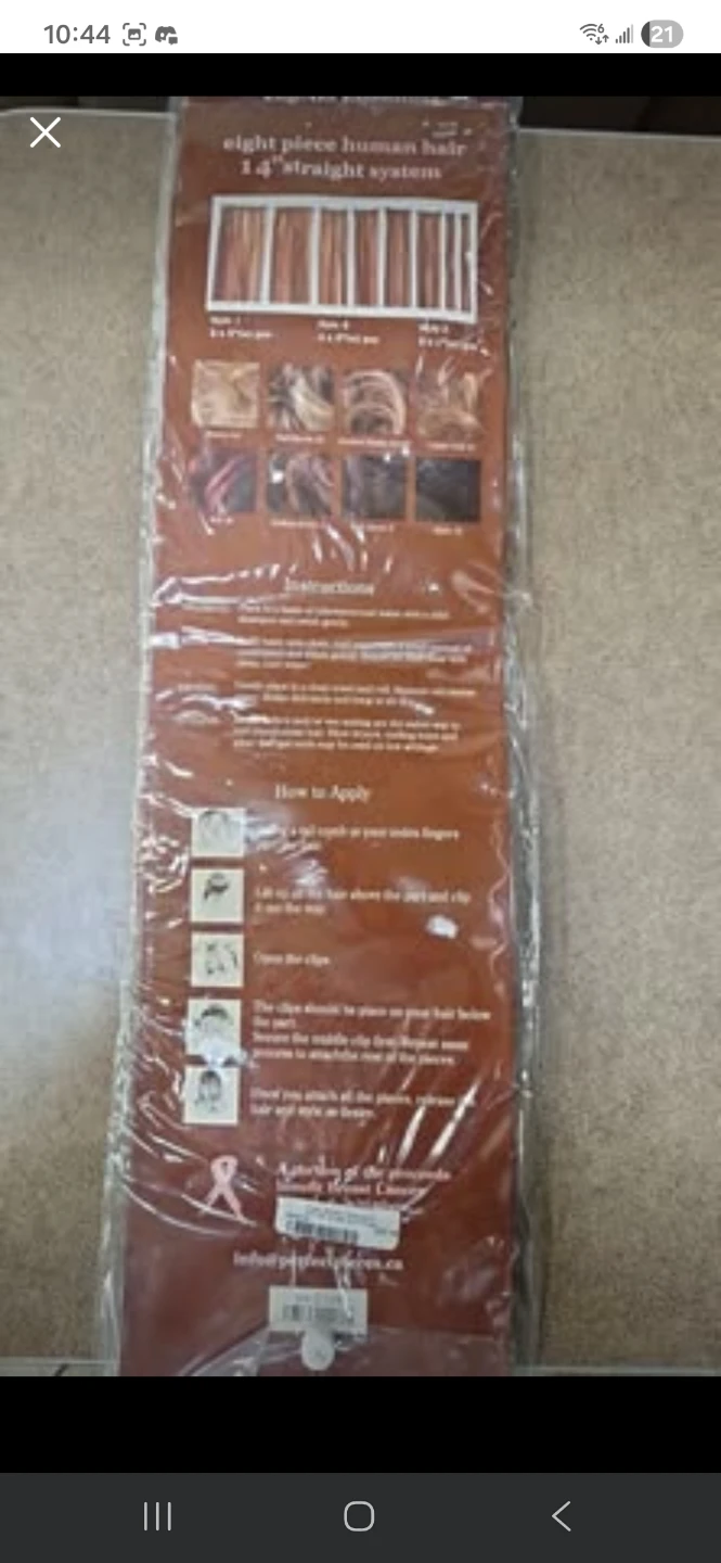 Human Hair Extensions - 14" Straight System