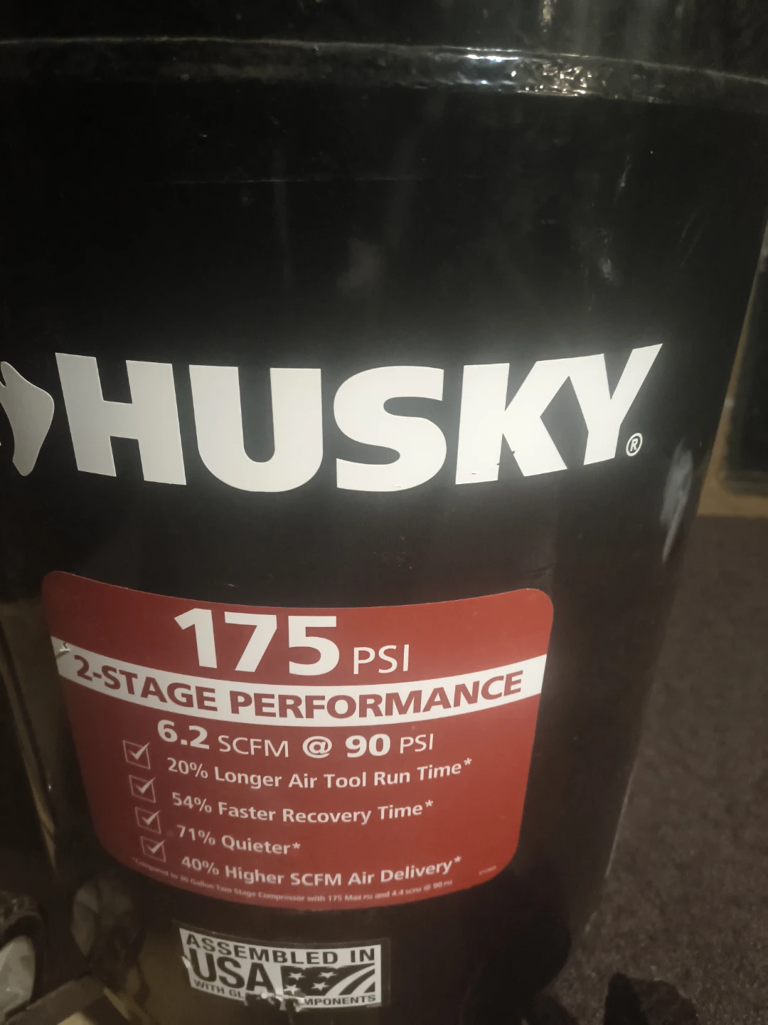 Husky 30 Gallon Air Compressor - photo 4