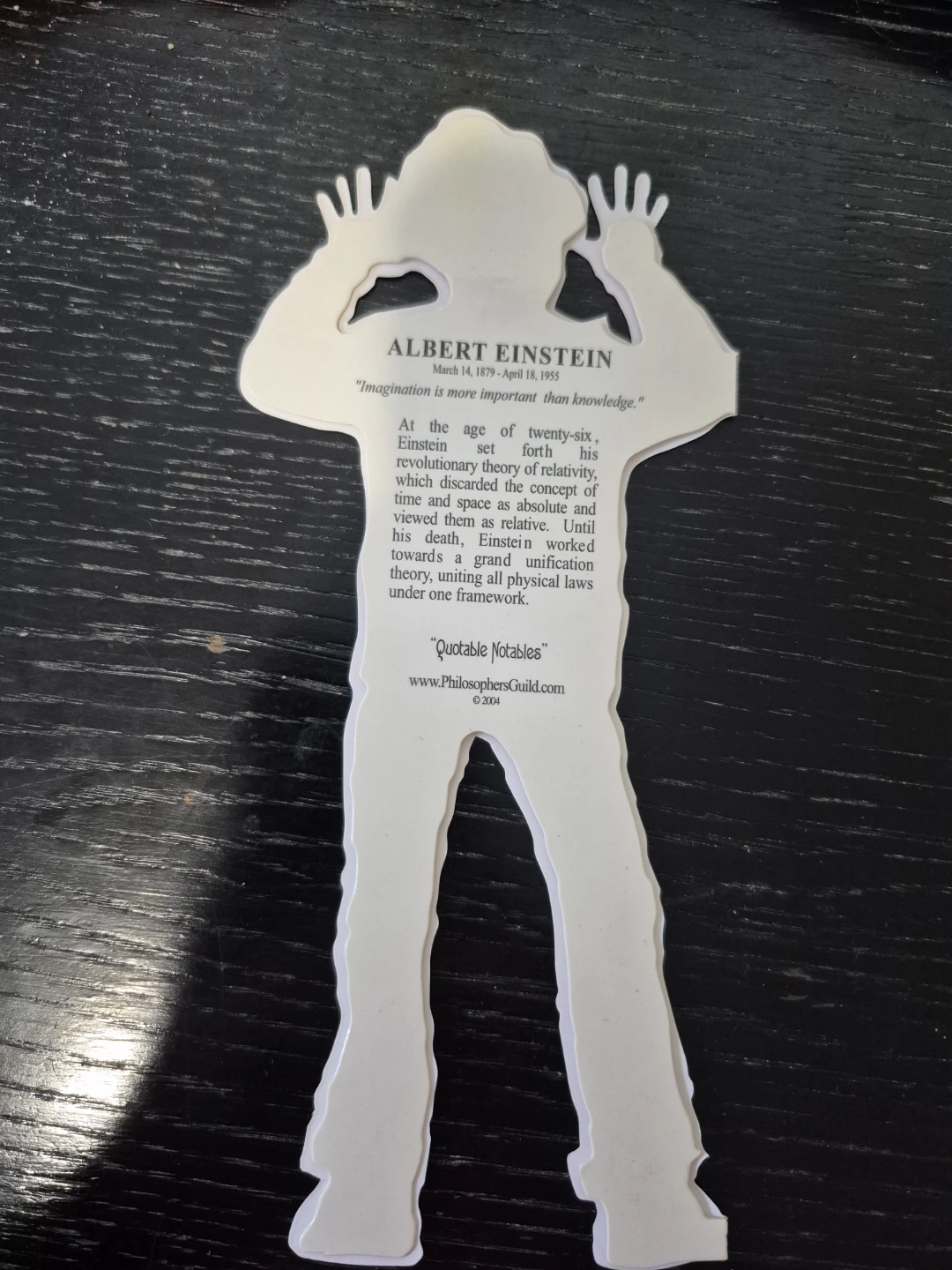 Albert Einstein Getting Card with Sticker Sheet - photo 2