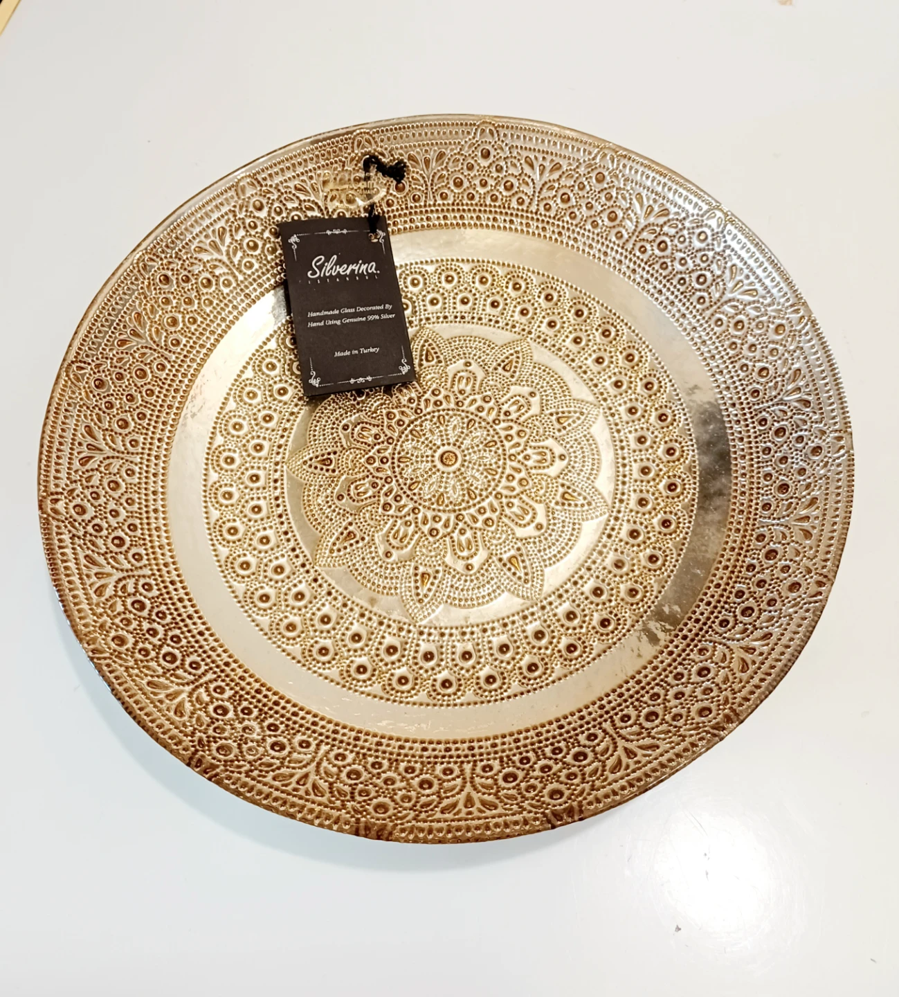 99% Silver New Silverina Decorative Plate
