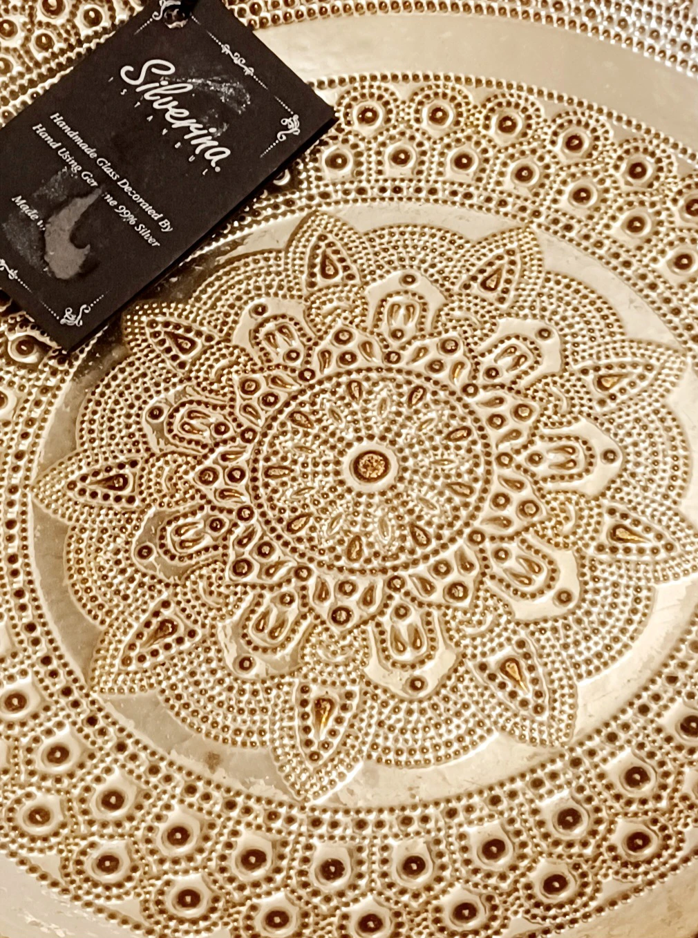 99% Silver New Silverina Decorative Plate - photo 2