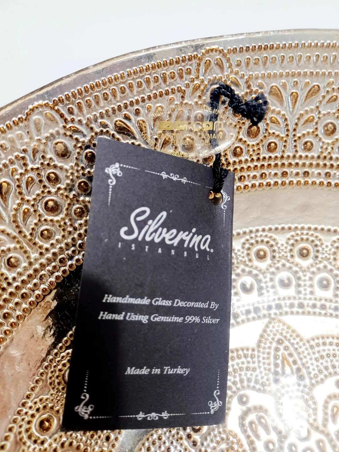 99% Silver New Silverina Decorative Plate - photo 3