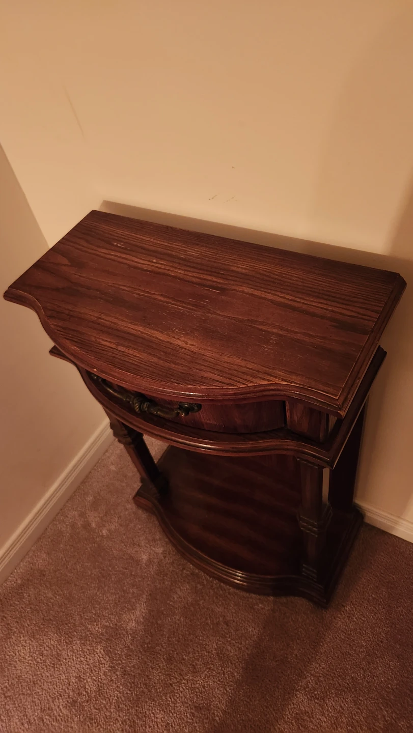 Wooden Console Table with Drawer - photo 4