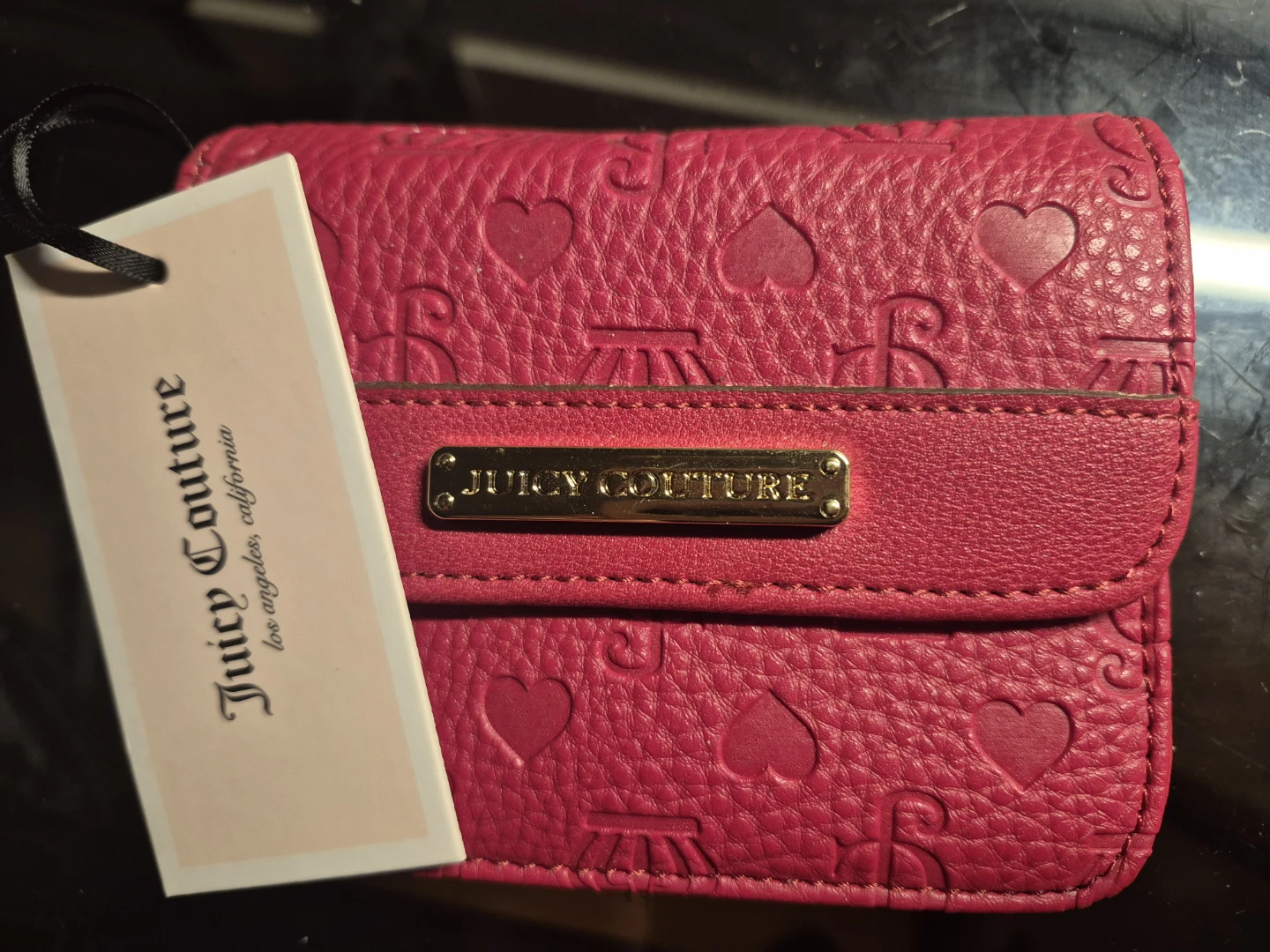 Juicy Couture Red Hearts & Crowns Wallet
