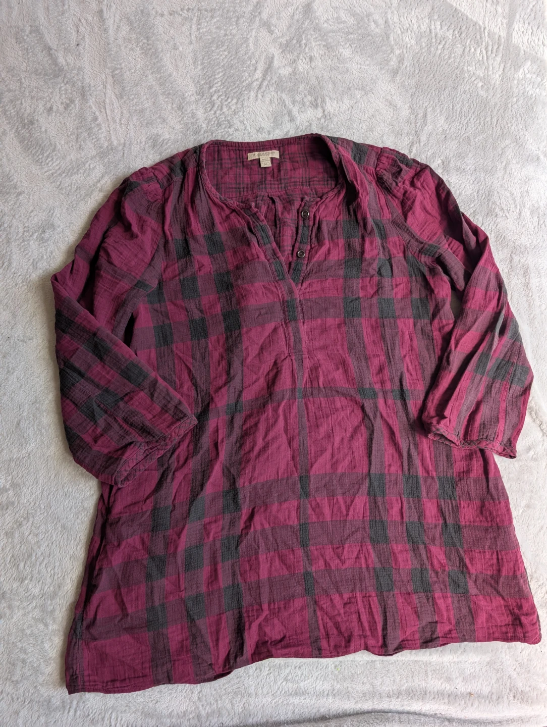 ⚽Burberry Brit Plaid Tunic Shirt - photo 4