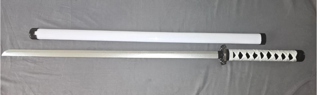 White Katana Sword with Scabbard - photo 2