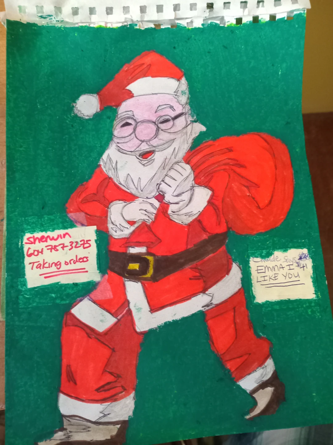 Santa Clause Update Drawing by Custom Artist - photo 2