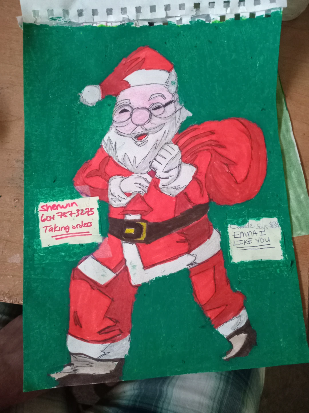 Santa Clause Update Drawing by Custom Artist - photo 3