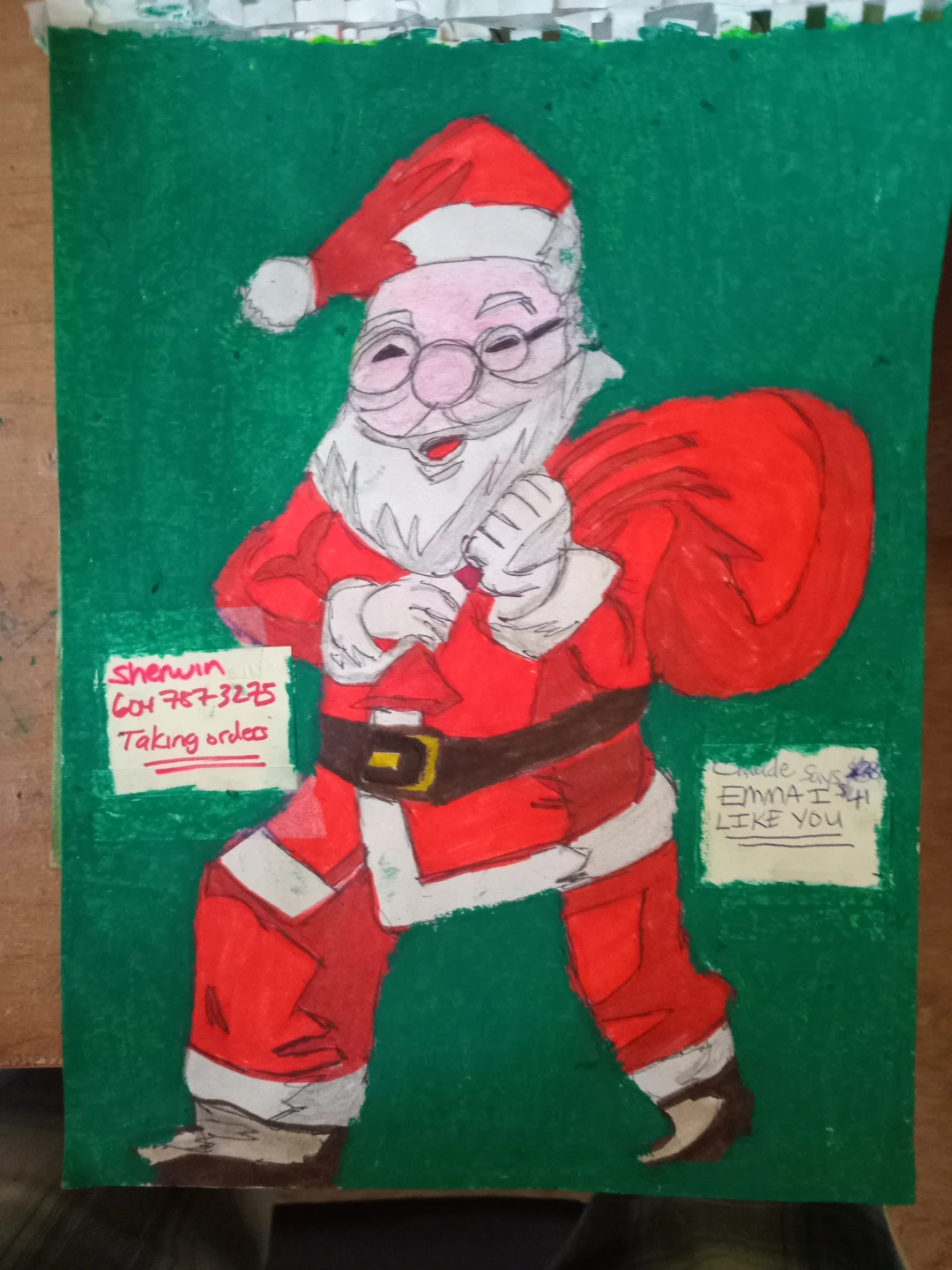 Santa Clause Update Drawing by Custom Artist - photo 5