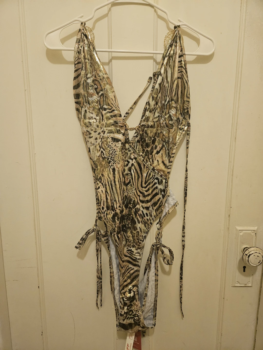 ROMWE Animal Print One-Piece Swimsuit