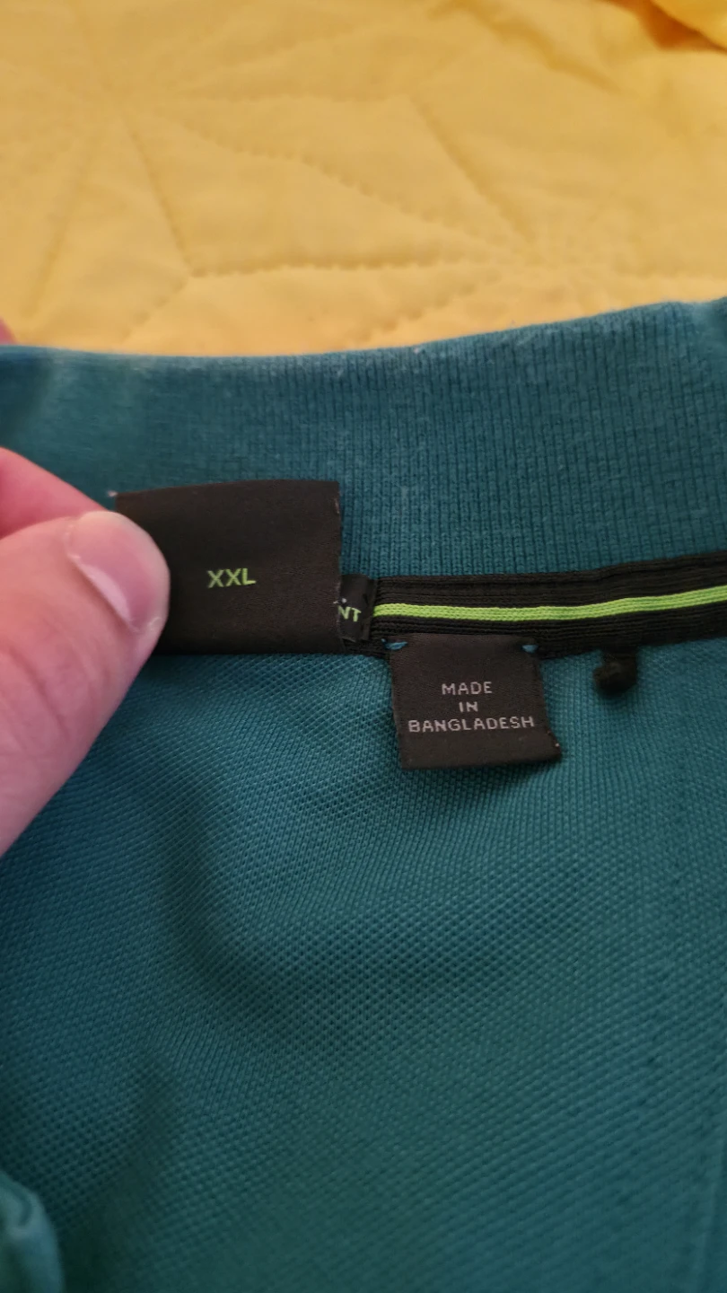 BOSS Slim Fit Moisture Management Polo Shirt - Teal - XXL - photo 3