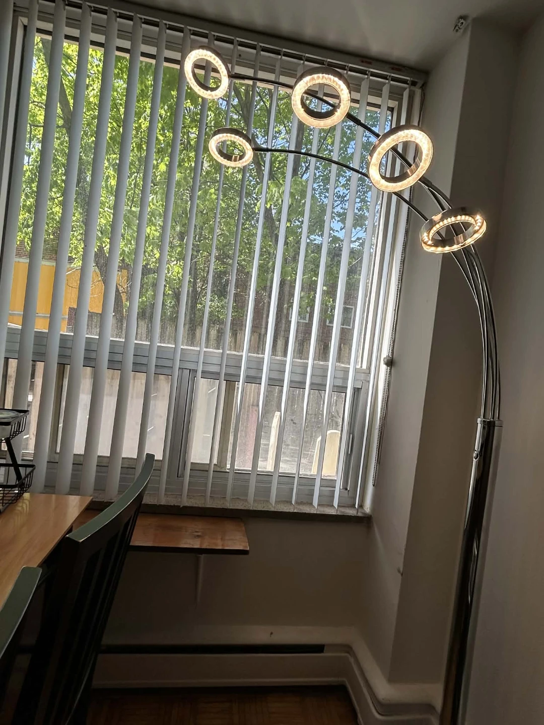 Modern Arc Floor Lamp with 5 Rings - photo 2