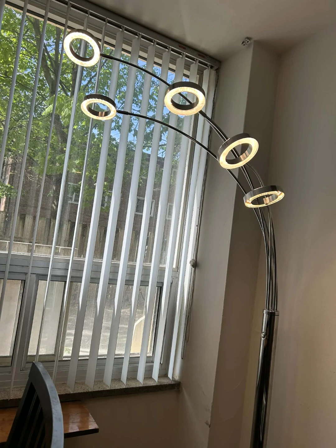 Modern Arc Floor Lamp with 5 Rings - photo 3