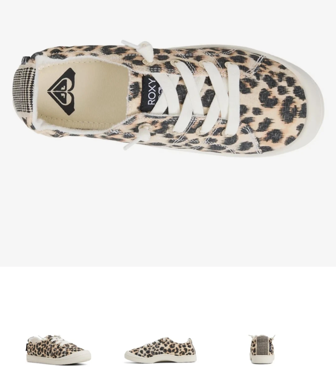 Roxy Leopard Print Slip-On Sneakers - photo 2