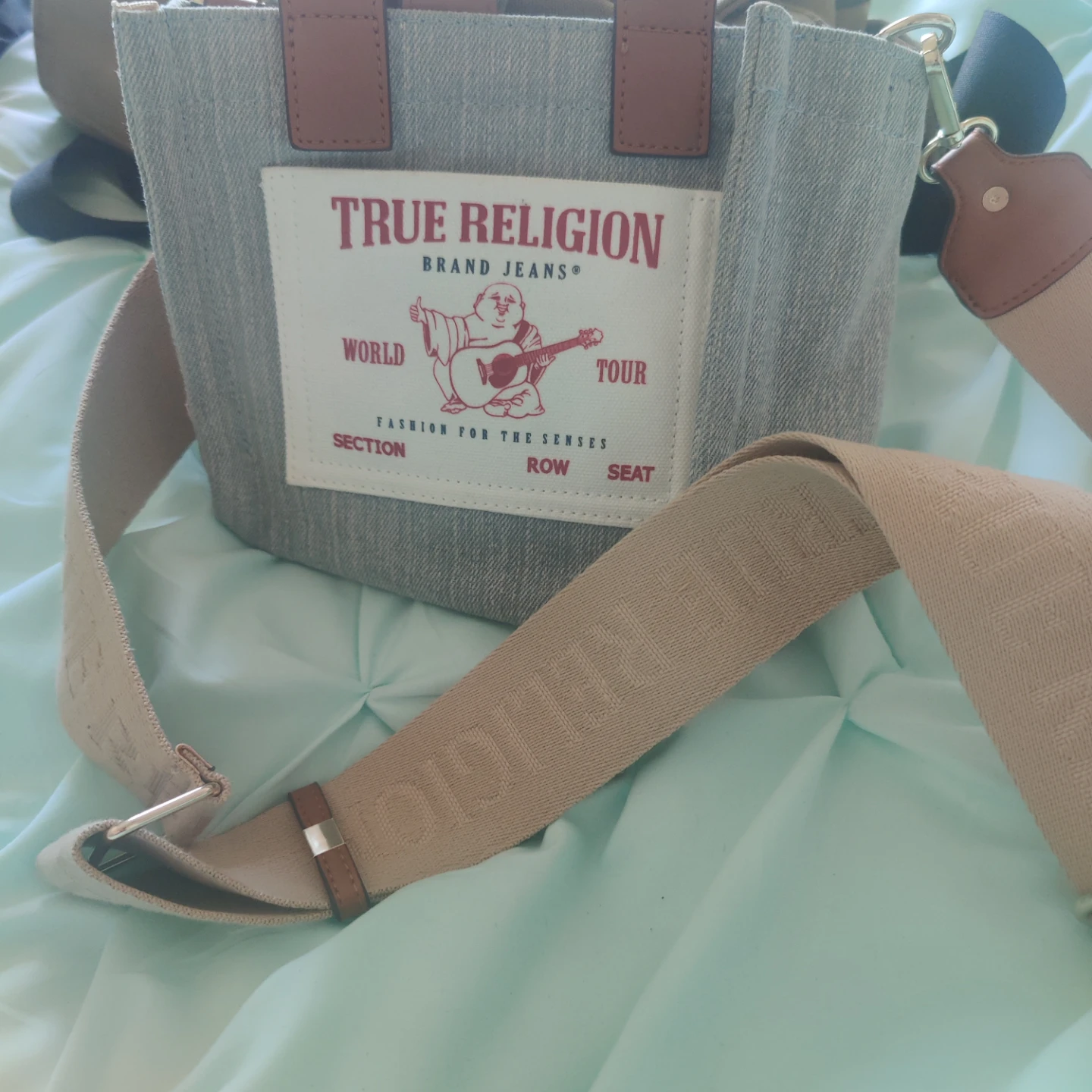 True religion bad with handle or strap for cross body