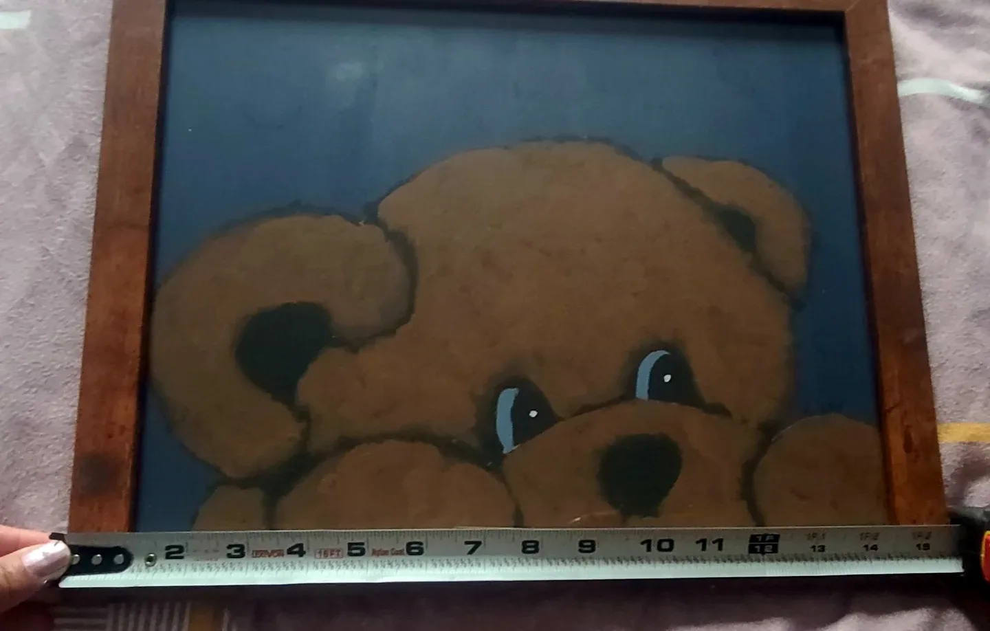 Framed Teddy Bear Art - photo 3