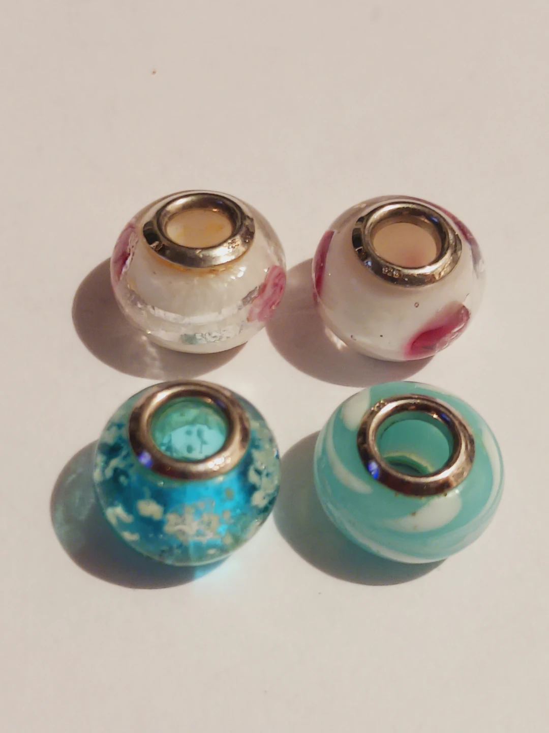 Sterling Silver 925 Glass Beads  $15 EACH - photo 2
