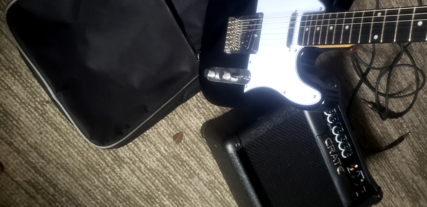 Washburn Black Tele+GigBag+Strap,(Sorry Pics are bad) - photo 3