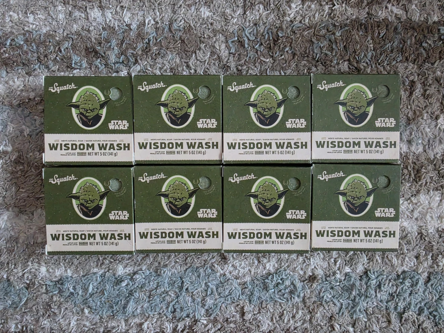 8 × Dr. Squatch Wisdom Wash natural soap