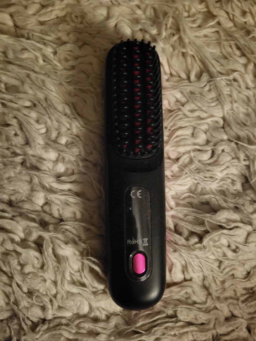 ⚽️ Black and Pink Hair Straightening Brush