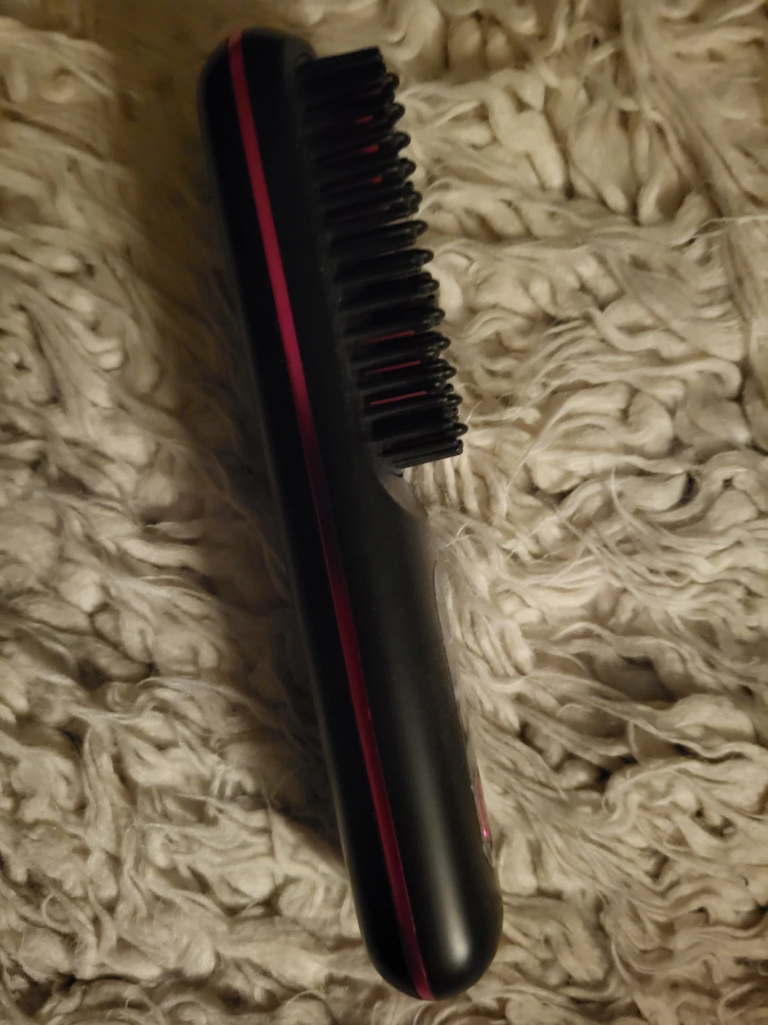 ⚽️ Black and Pink Hair Straightening Brush - photo 3
